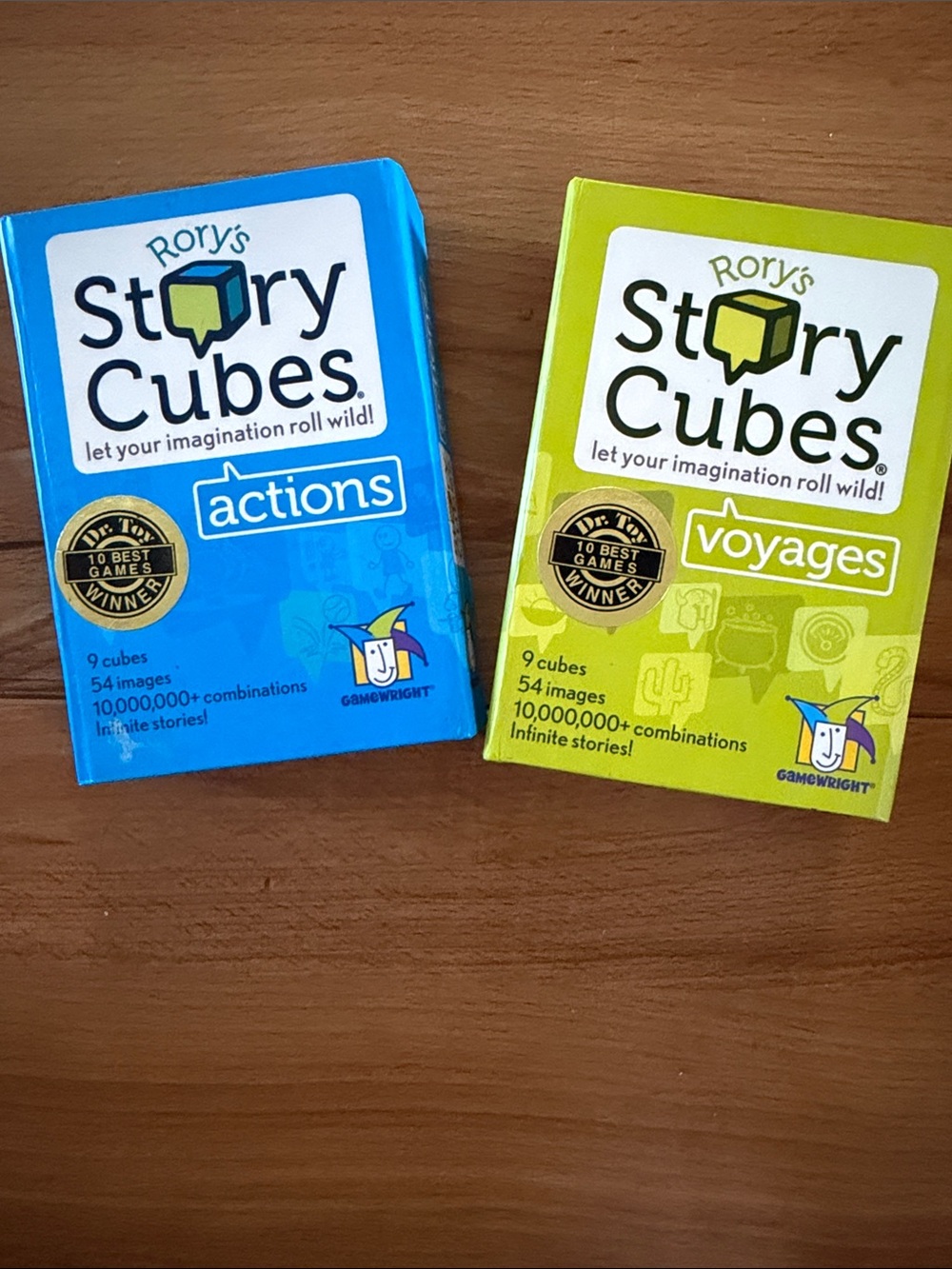 Story Cubes Kids Game - Blue Actions & Green Voyages